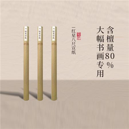 红星优发国际旗舰店红星优发国际正品红优发国际生宣国画创作纸大尺寸大规格国展书画毛笔书法纸手工特皮八尺优发国际10张装
